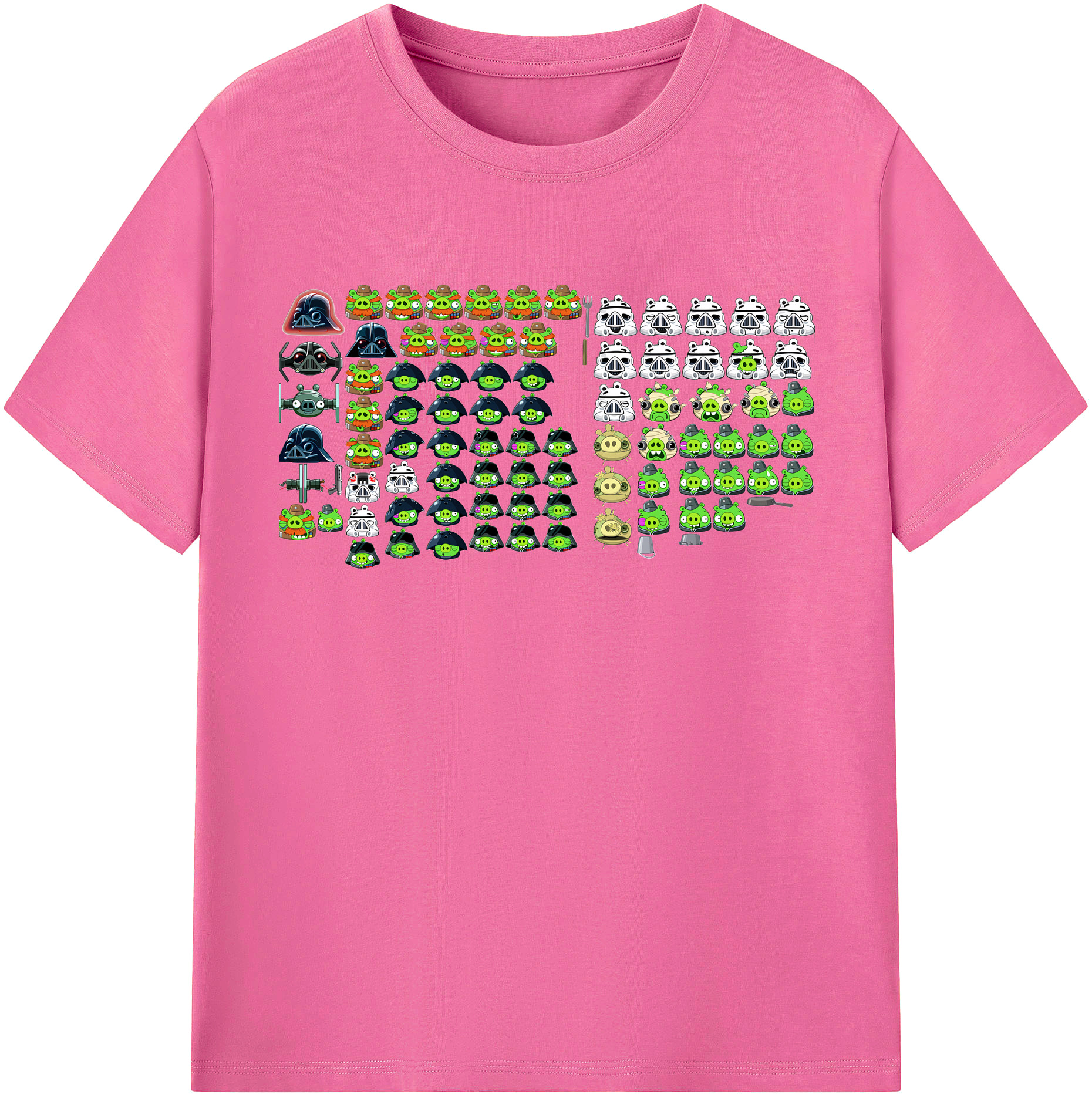 （画像用） Angry Birds アングリーバード レディースカジュアルプリントTシャツ（綿100％）
